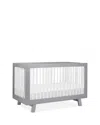 Babyletto Hudson 3-in-1 Convertible Crib In Gray/white