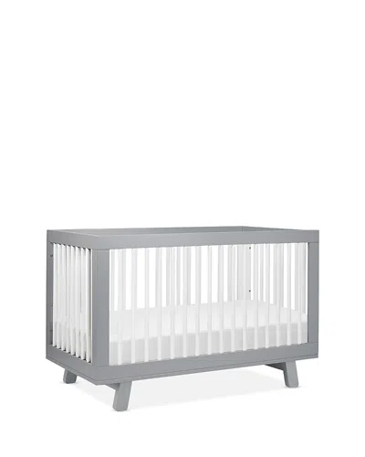 Babyletto Hudson 3-in-1 Convertible Crib In Gray/white