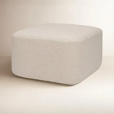 Babyletto Kiwi Gliding Ottoman In Beach Polyester Blend,natural