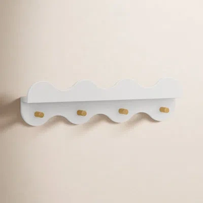 Babyletto Lido Wave Bookshelf With Hooks In White