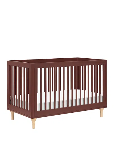 Babyletto Lolly 3-in-1 Convertible Crib With Toddler Bed Conversion Kit In Crimson/natural