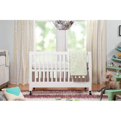 Babyletto Maki 2-in-1 Convertible Portable Crib In White