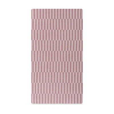 Babyletto Maroon Stripe Muslin Crib Sheet In Red