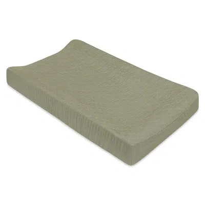 Babyletto Matcha Quilted Muslin Changing Pad Cover In Gray