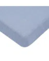 Babyletto Mini Crib Sheet In Gots Certified Organic Muslin Cotton In Dewdrop