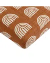 Babyletto Mini Crib Sheet In Gots Certified Organic Muslin Cotton In Brown