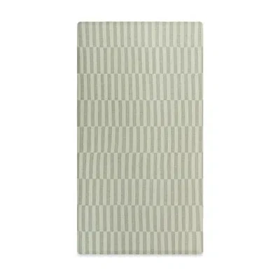 Babyletto Moss Stripe Muslin Crib Sheet In Green