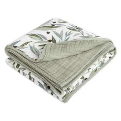 Babyletto Olive Branches Muslin Quilt In Gots Certified Organic Cotton