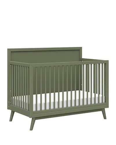 Babyletto Palma 4 In 1 Convertible Crib With Toddler Bed Conversion Kit In Olive