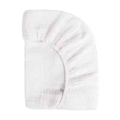 Babyletto Plain White Muslin Fitted Sheet