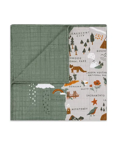 Babyletto Quilt In 3 Layer Gots Certified Organic Muslin Cotton In Multi