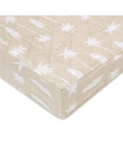 Babyletto Quilted Changing Pad Cover In Gots Certified Organic Muslin Cotton In Neutral