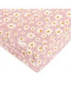 Babyletto Quilted Changing Pad Cover In Gots Certified Organic Muslin Cotton In Pink