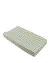 Babyletto Quilted Changing Pad Cover In Muslin Cotton In Mos Stripe