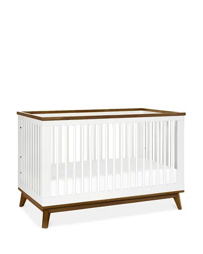 Babyletto Scoot 3-in-1 Convertible Crib In White/naturalwalnut
