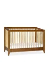 Babyletto Sprout 4 In 1 Convertible Crib With Toddler Bed Conversion Kit In Chestnut / Natural