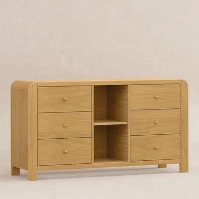 Babyletto Tiptoe 6-drawer Assembled Dresser With Cubbies In Honey