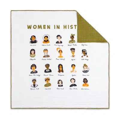Babyletto Women In History Muslin 100% Cotton Quilt In White