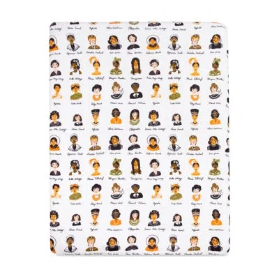 Babyletto Women In History Muslin All-stages Fitted Crib Sheet In White