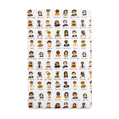Babyletto Women In History Muslin Fitted Crib Sheet In White