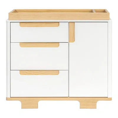 Babyletto Yuzu 3-drawer Changer Dresser In White,natural