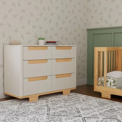 Babyletto Yuzu 6-drawer Dresser In White,natural