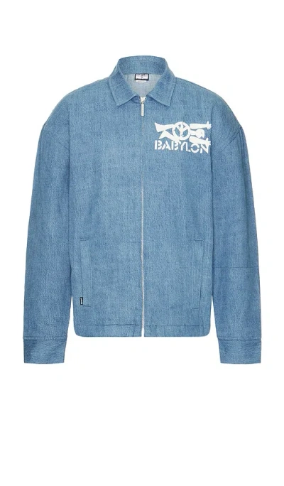 Babylon Body Surfer Work Jacket In Blue