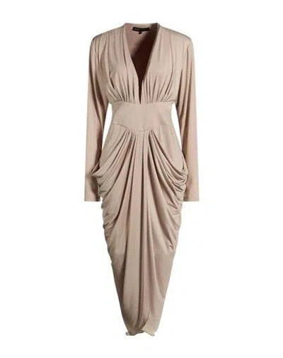 Babylon Collection Woman Maxi Dress Beige Size 12 Polyamide, Elastane In Neutral