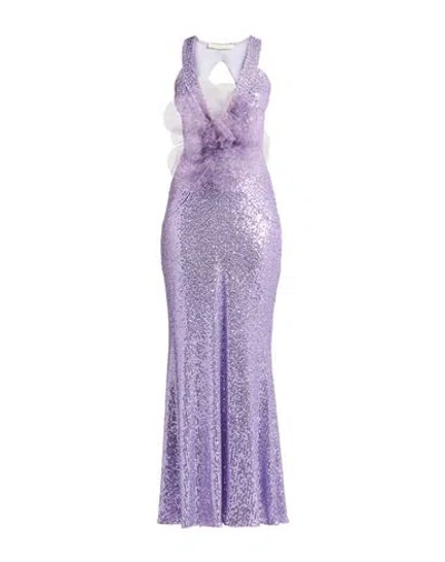 Babylon Collection Woman Maxi Dress Lilac Size 10 Polyester, Elastane