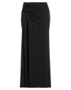 Babylon Collection Woman Maxi Skirt Black Size 8 Polyester, Elastane In Black