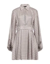 Babylon Woman Short Dress Beige Size 10 Polyester In Beige