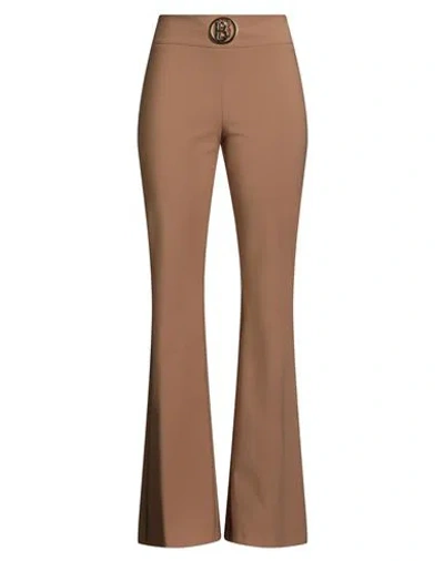 Babylon Collection Woman Pants Camel Size 8 Polyamide, Elastane In Nude