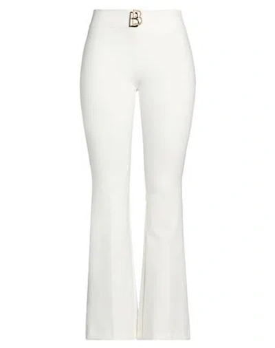Babylon Collection Woman Pants Ivory Size 8 Polyamide, Elastane In White