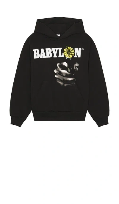 Babylon Daisy Hoodie In Black