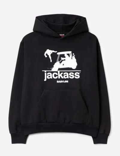 Babylon Jackass X  Golf Cart Hoodie In Black
