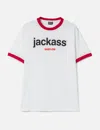 Babylon Jackass X  Ringer Tee In White
