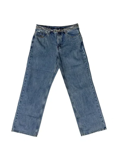 Babylon La Chain Lock Jeans In Blue