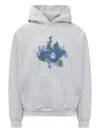Babylon La Graphic Print Hoodie In Grau