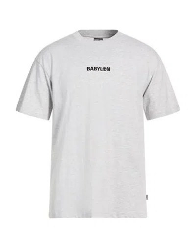 Babylon La Man T-shirt Light Grey Size 36 Cotton, Viscose In Gray