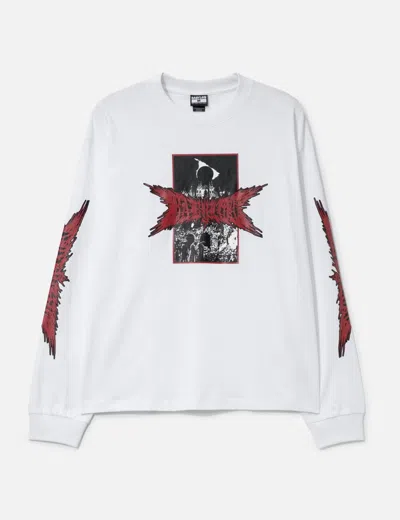 Babylon Long Sleeve Black Metal T-shirt In White