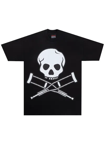 Pre-owned Babylon Men's  Jackass Skull Crutch T-shirt In Black