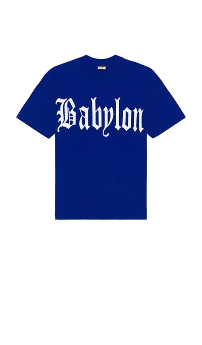 Babylon Oe Logo T-shirt In Blue