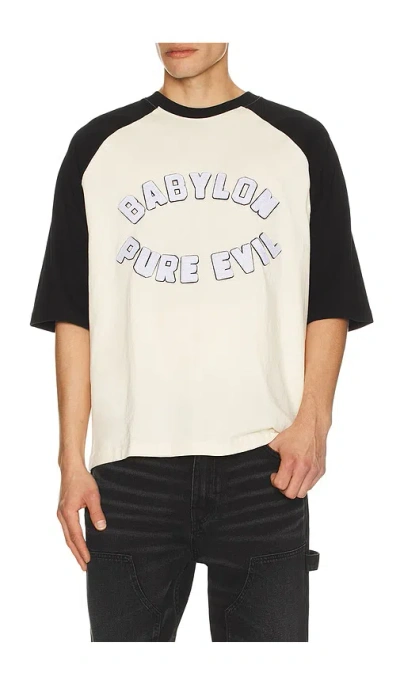 Babylon Pure Evil Raglan T-shirt In Nude