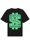 BABYLON CHECK CASHING T-SHIRT
