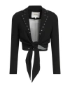 Babylon Woman Blazer Black Size 10 Polyester, Elastane In Black