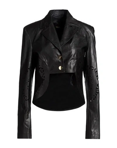 Babylon Woman Blazer Black Size 10 Polyurethane, Viscose