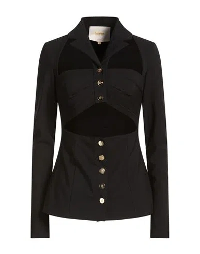 Babylon Woman Blazer Black Size 4 Polyamide, Elastane