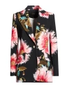 Babylon Woman Blazer Black Size 4 Polyester, Elastane In Black