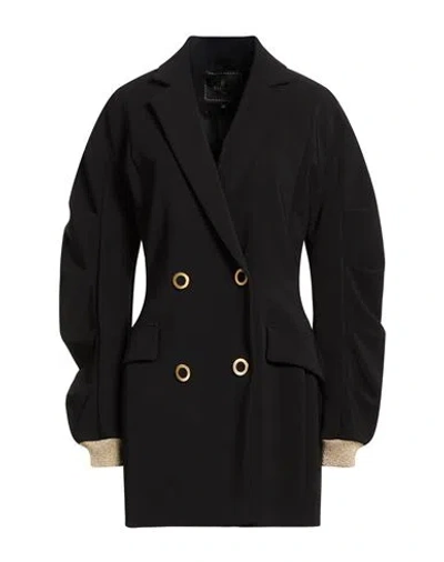 Babylon Woman Blazer Black Size 4 Polyester, Elastane