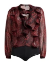 Babylon Woman Bodysuit Red Size 6 Polyester In Multi